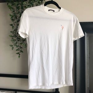 Embroidered Flamingo Tee